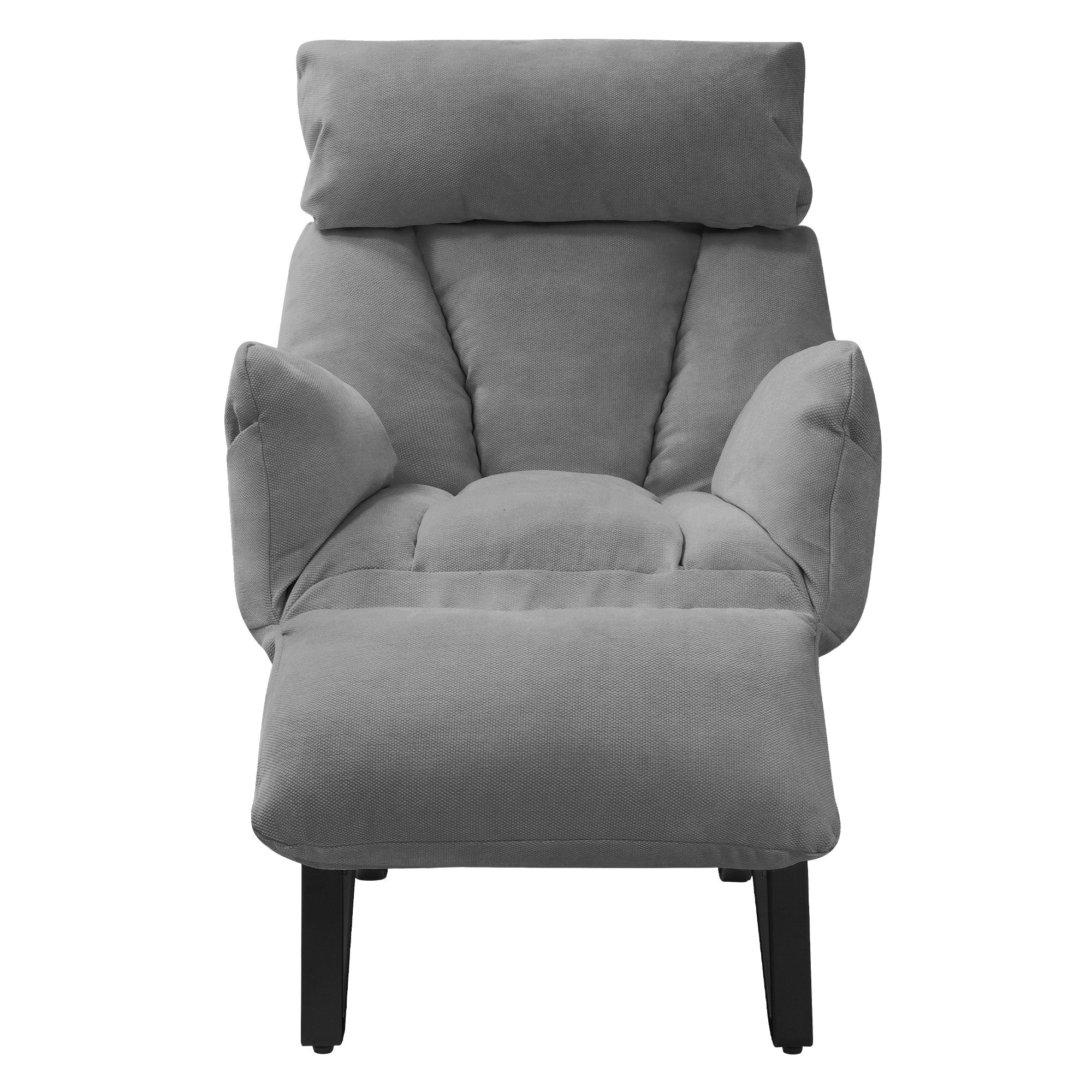 ECD Germany Möbel fauteuil relax lin gris 85x82x102 inclinable