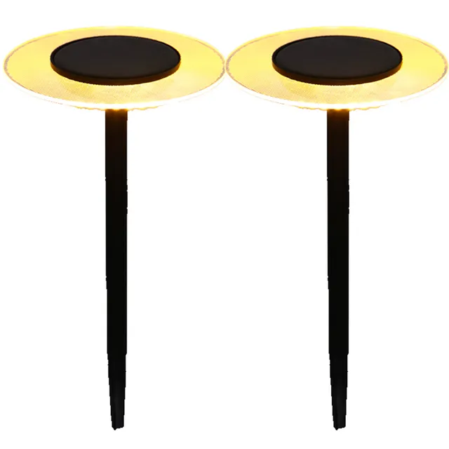 Red Deco UFO H35cm balise solaire LED blanc chaud lot 2