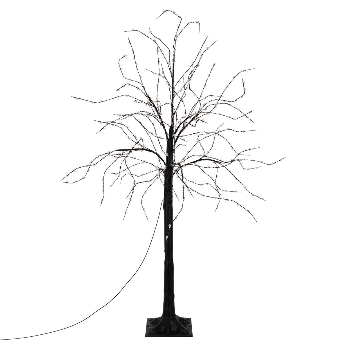 ECD Germany Sapin de Noël LED blanc chaud 120cm extérieur IP44