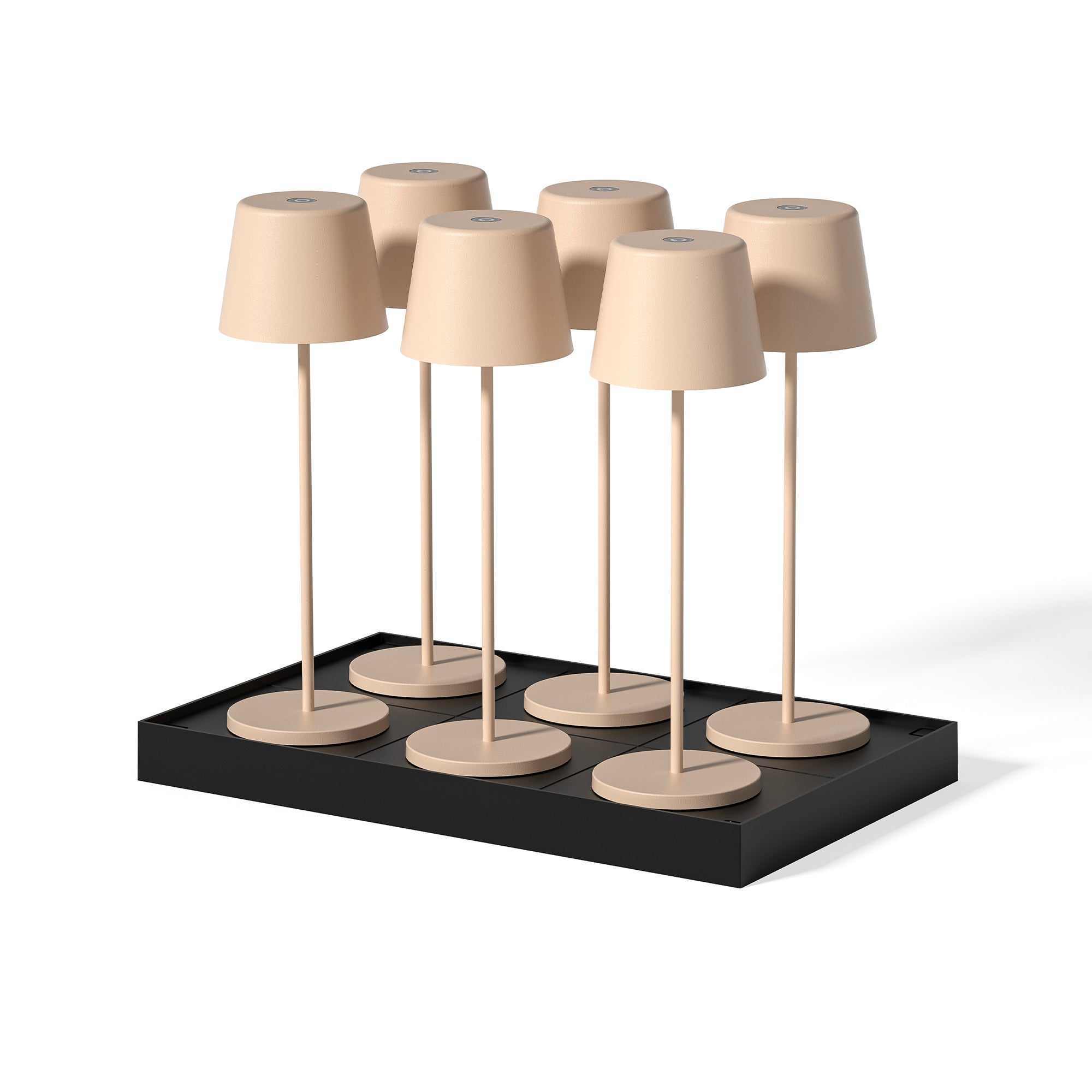 Red Deco Kelly Sand lot 6 lampes table sans fil H38cm sable