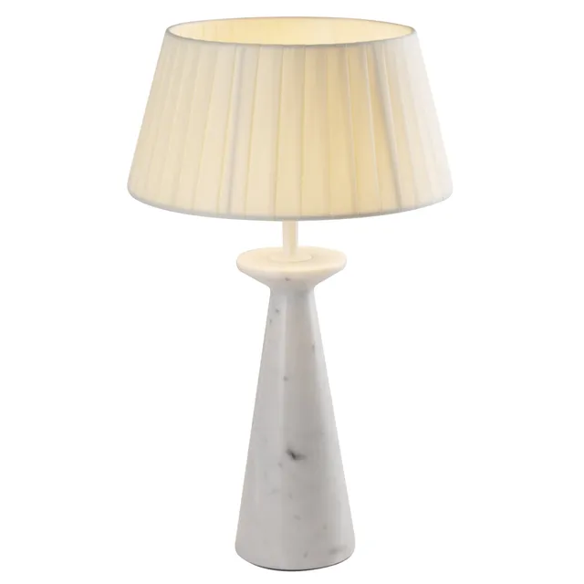 Red Deco Koni White Marble H35 lampe sans fil marbre blanc