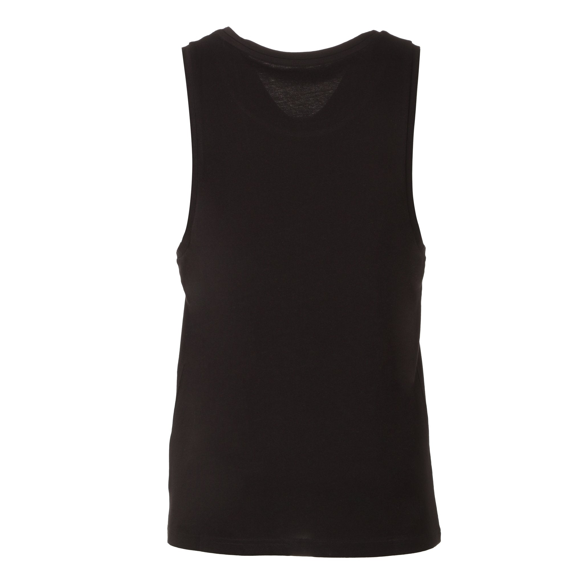 Débardeur uni noir homme sans manches taille M coton basique