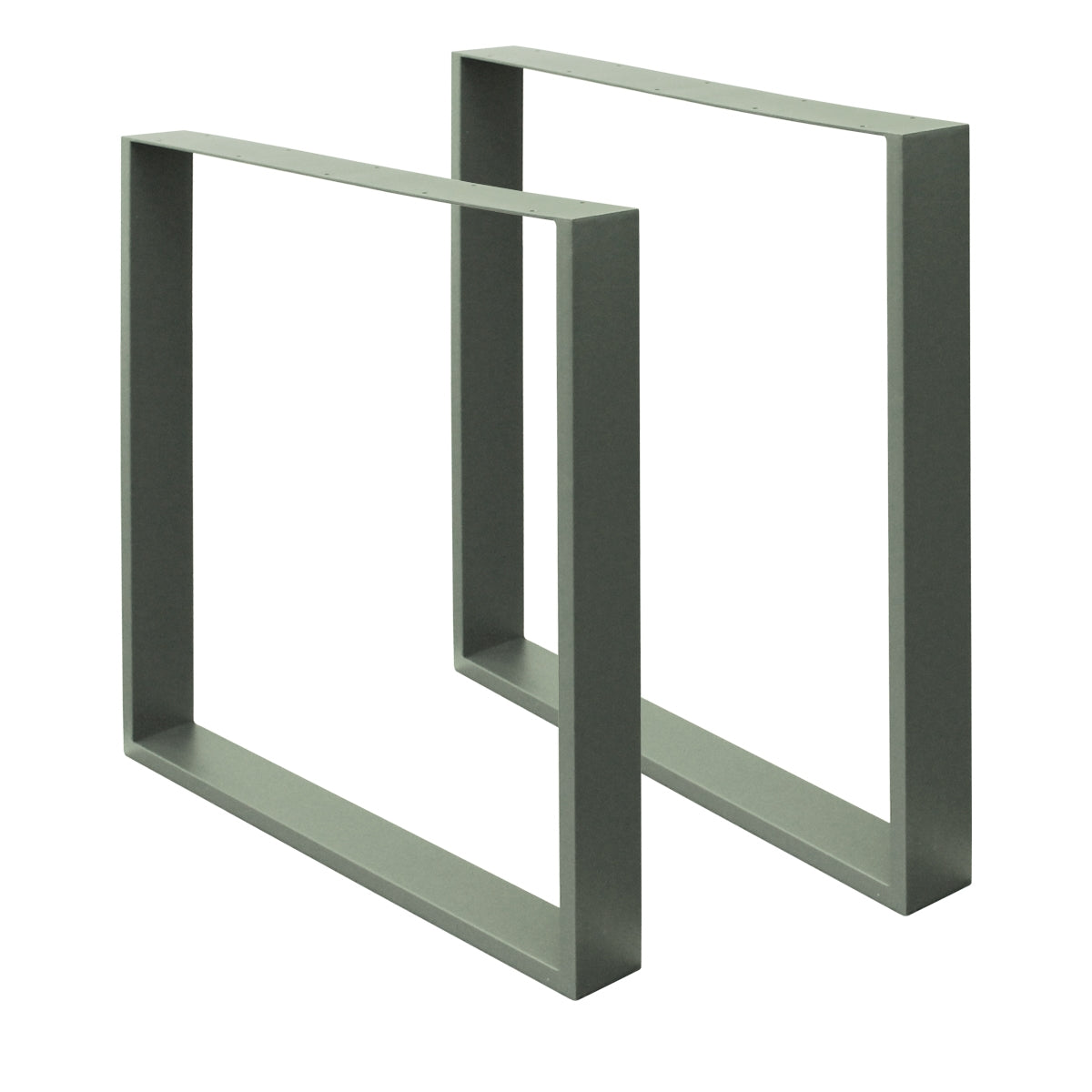 ECD Germany Möbel pied table acier gris U 60x72 cm lot 2 200 kg