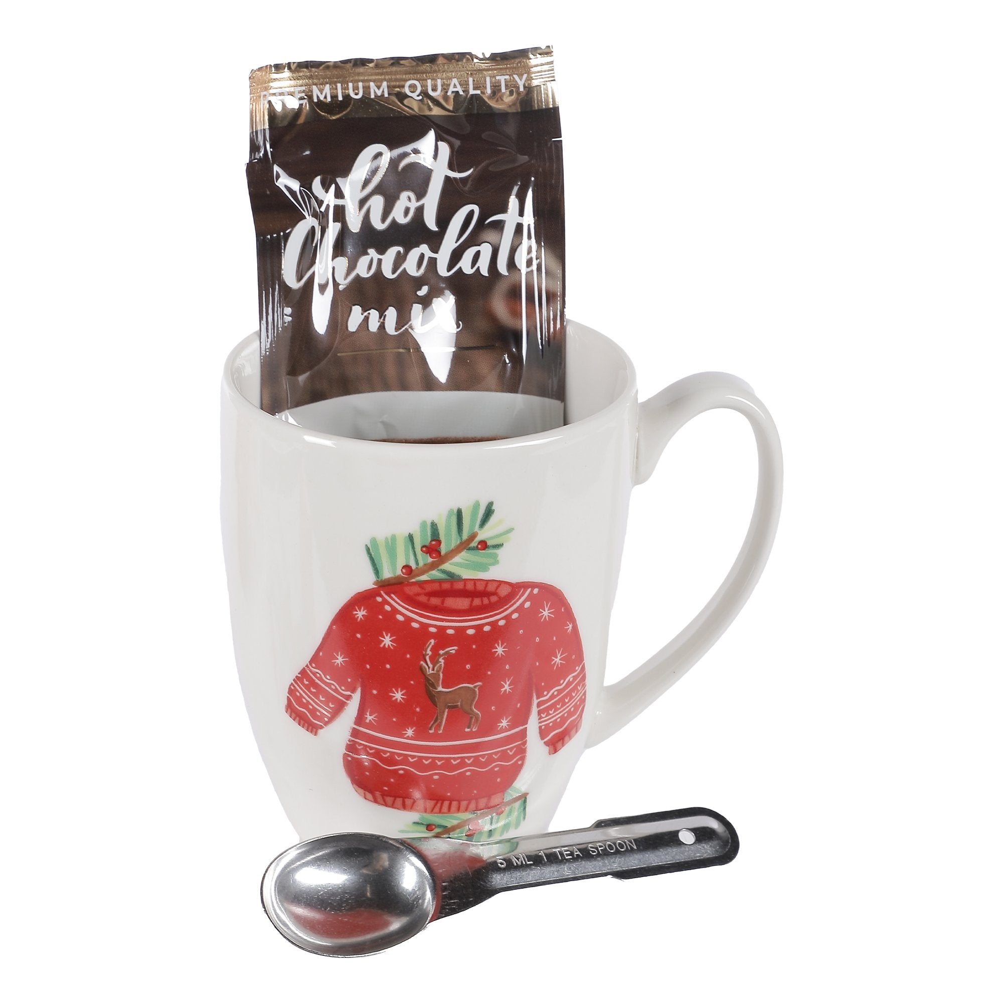 Stokomani Coffret Mug Festif Noël Chocolat en Poudre