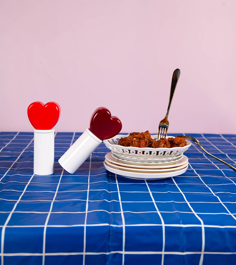 L'avant gardiste Moulins à Épices Cœur set table