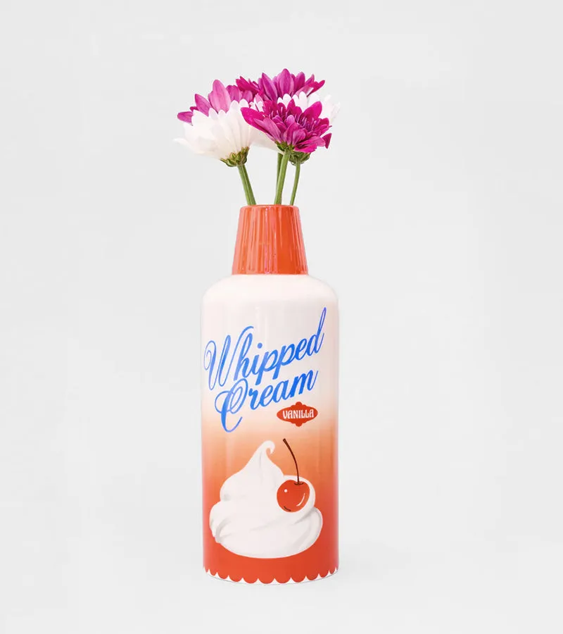 L'avant gardiste Vases Vase crème fouettée blanc gourmand