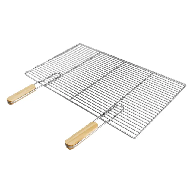 ECD Germany Grill grille barbecue inox 67x40 cm poignées