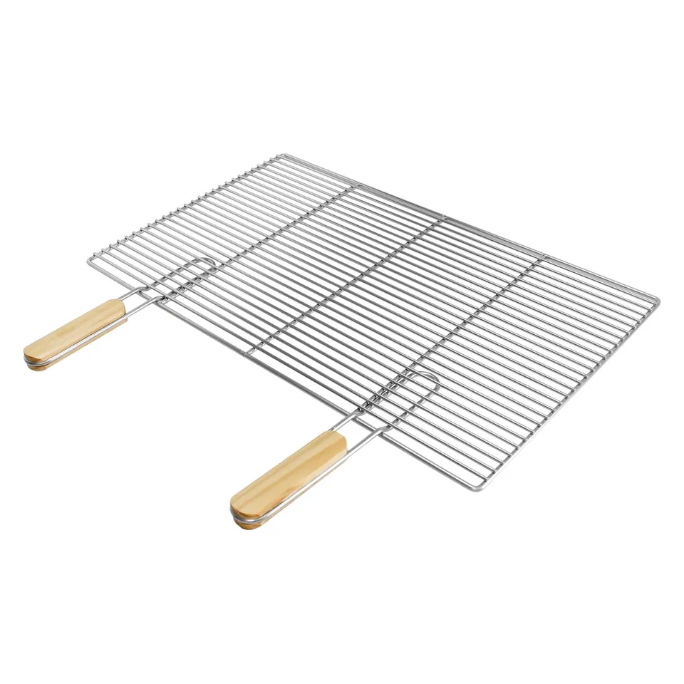 ECD Germany Grill grille barbecue inox 67x40 cm poignées