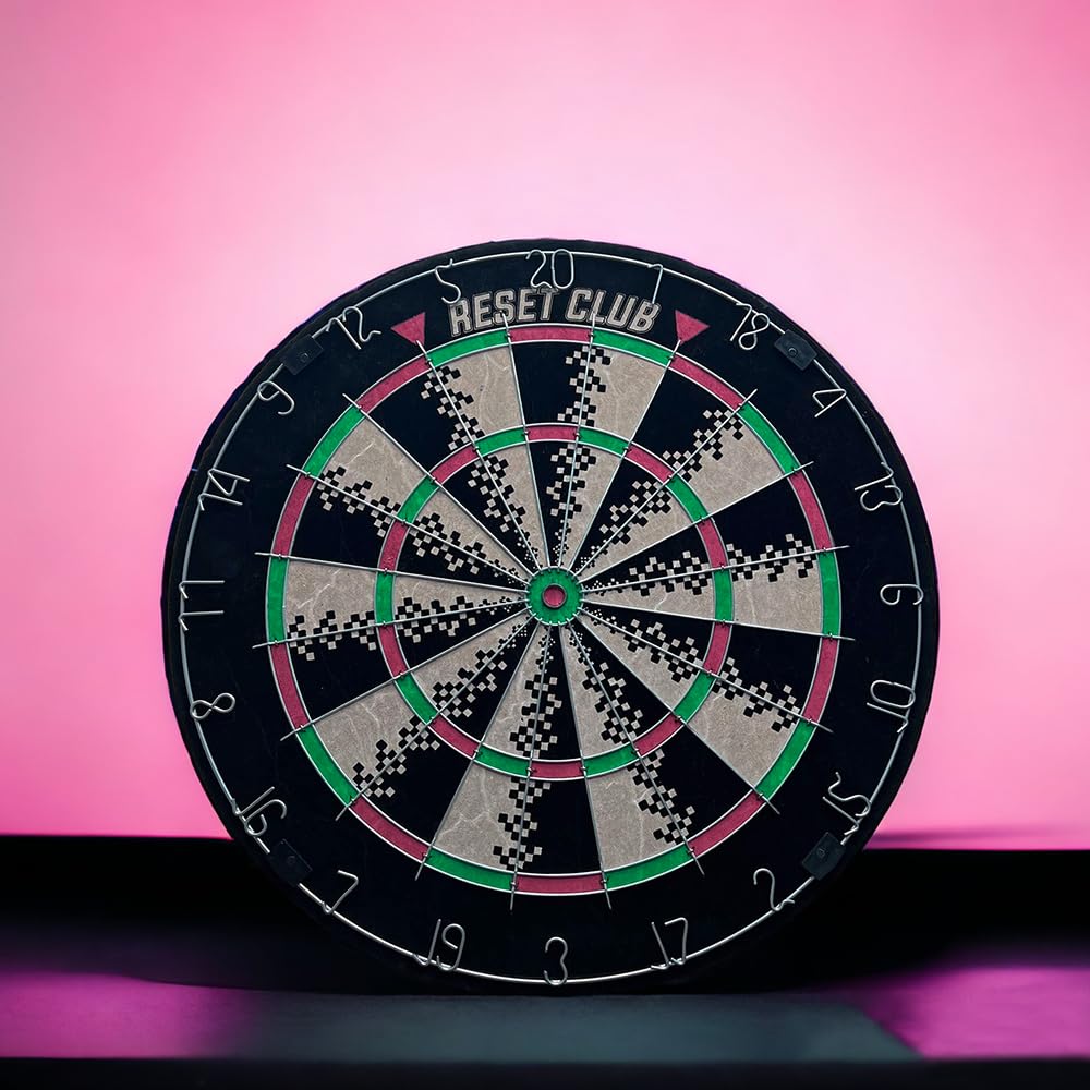 Reset Dartboard cible fléchettes sisal 45 cm + 6 fléchettes