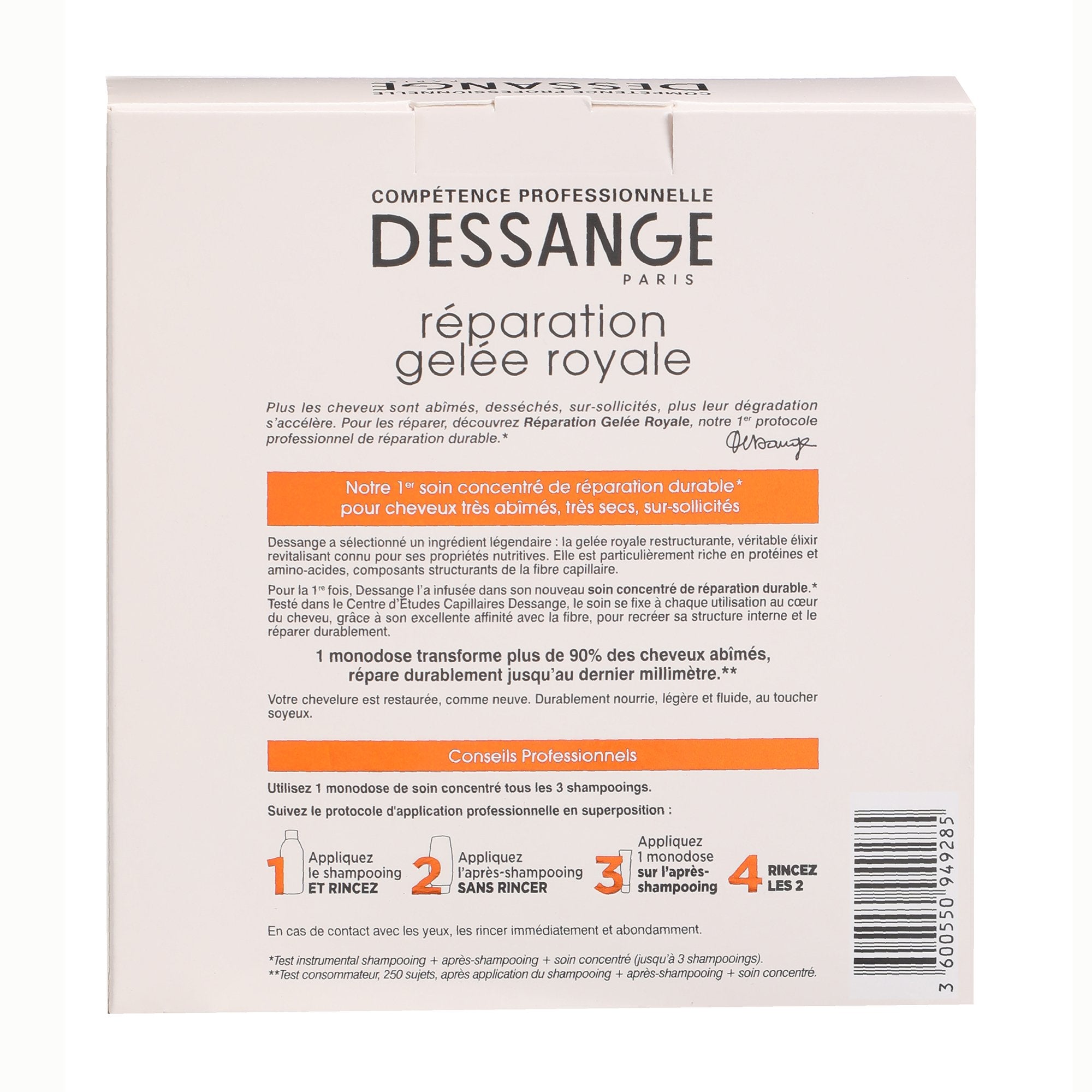 Dessange Soin Cheveux Gelée Royale Monodose restructurant