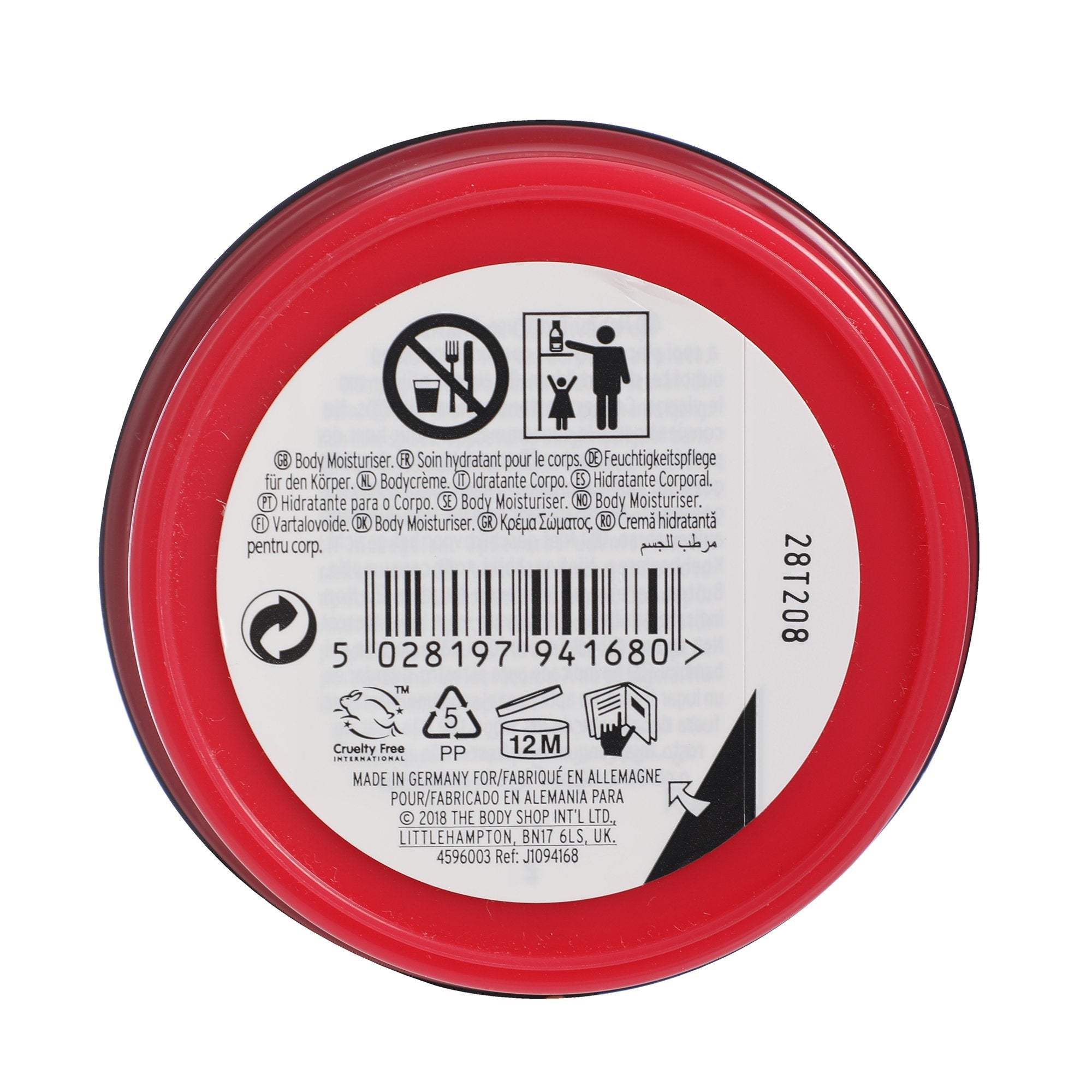 The Body Shop Beurre corporel framboise soin hydratant 48h