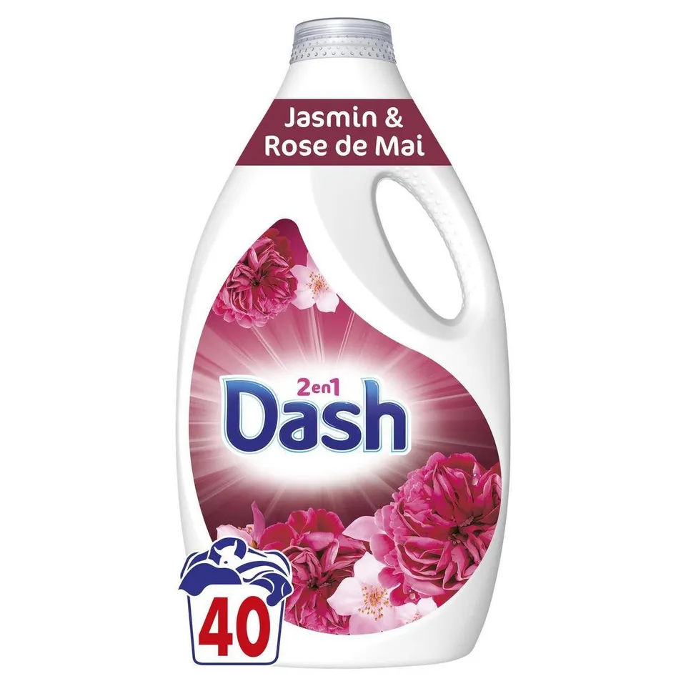 Lessive liquide jasmin et rose de mai 40 doses