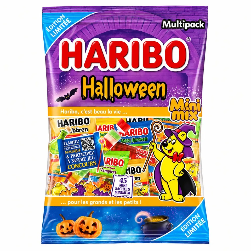 Haribo Mini Mix Halloween bonbons sachet à distribuer
