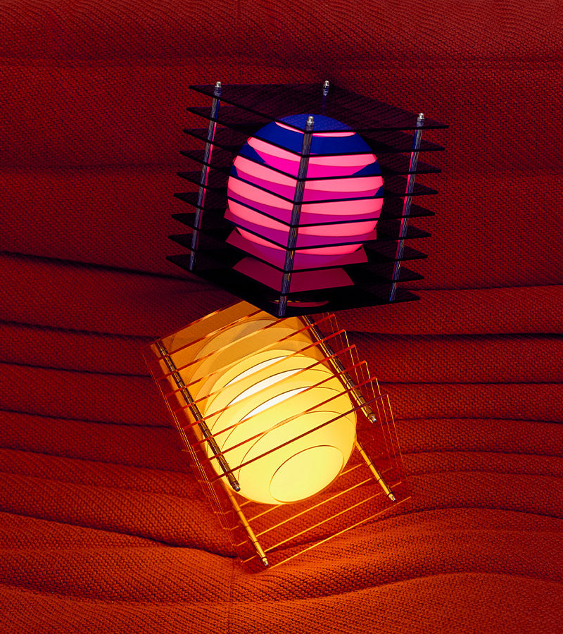 BANG LOP Square Lampe Carrée Orange LED design