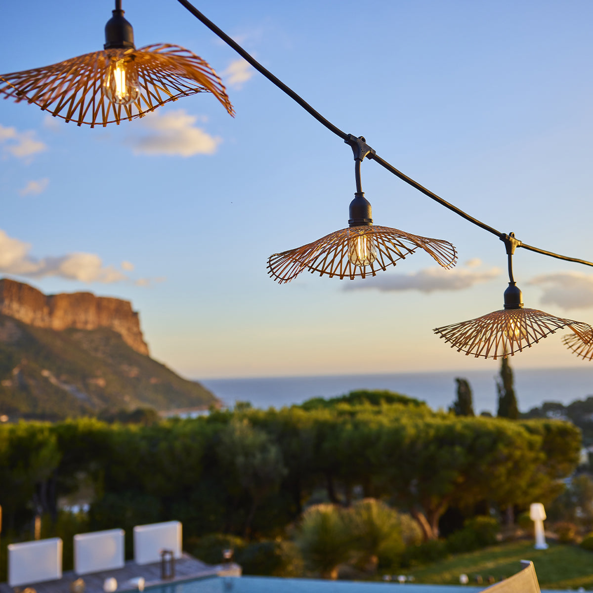 Red Deco Serenity Light guirlande bambou E27 6m 7 LED