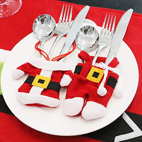 Shop-Story Maison porte-couverts Noël Père Noël lot 6 pièces