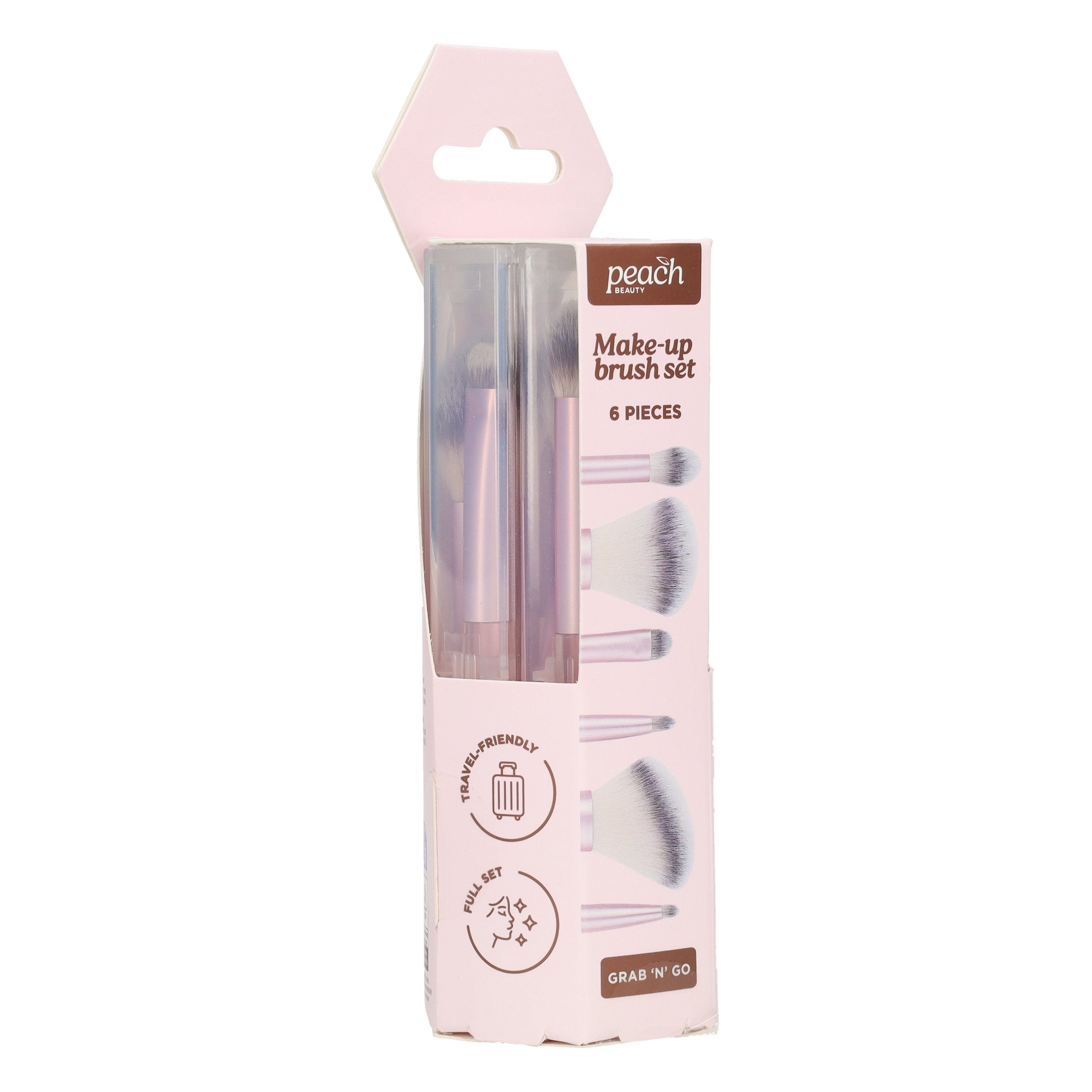 Stokomani Beauté Coffret 6 Pinceaux Maquillage Voyage Doux