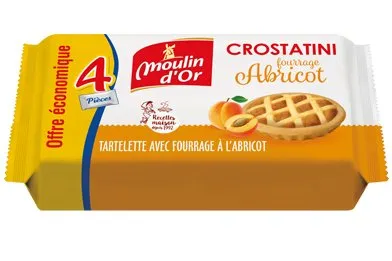 Stokomani Épicerie 4 tartelettes à l'abricot gâteau fruit