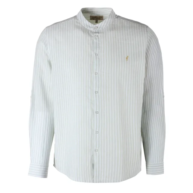 Stokomani Mode chemise col mao verte homme taille M