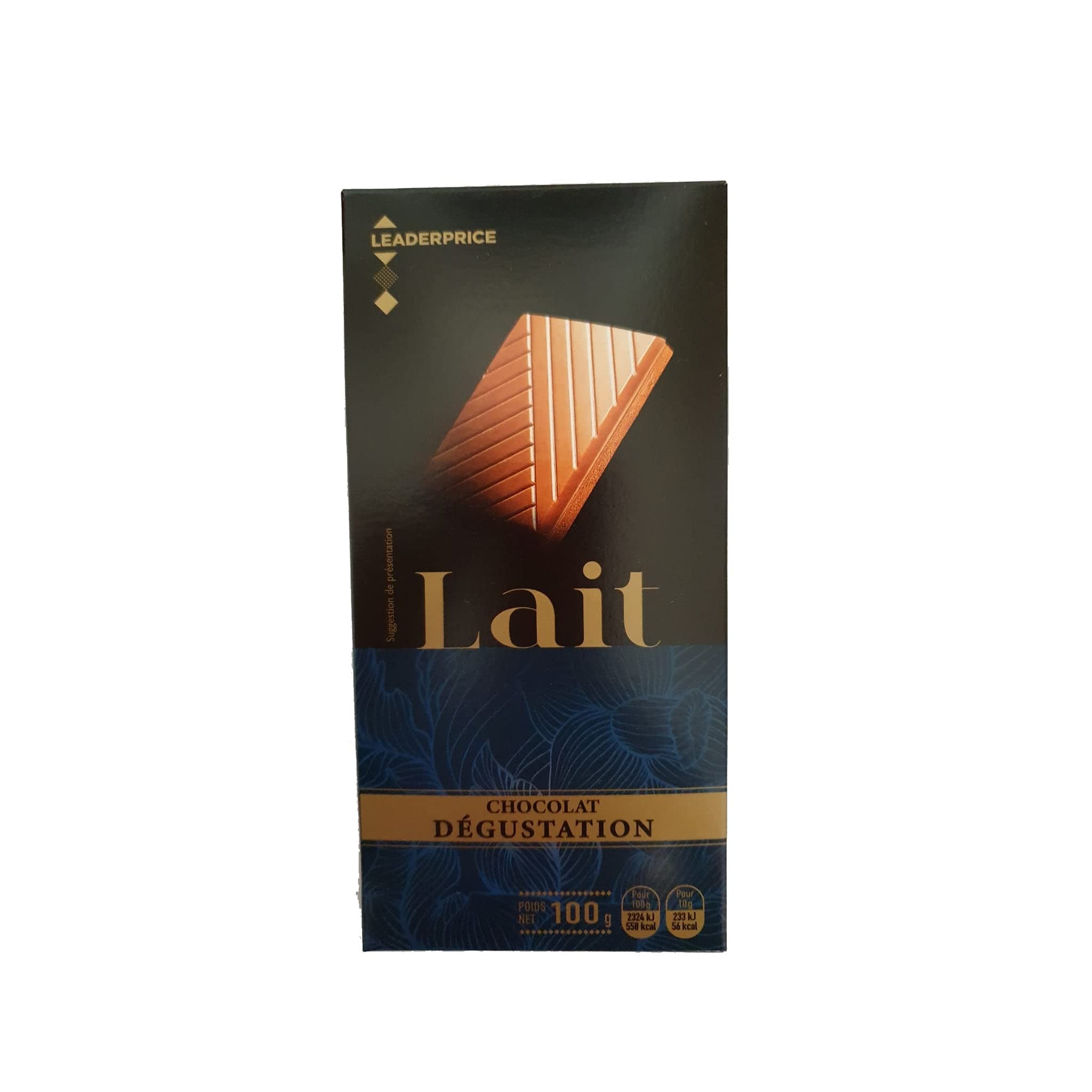 Leader Price Chocolat dégustation lait 100g tablette