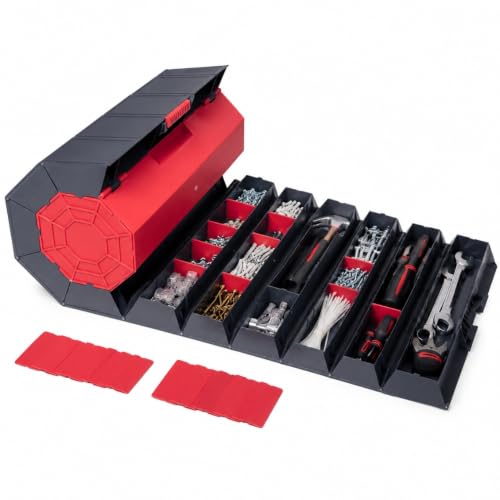 Shop-Story Caisse outils escargot enroulable 11 compartiments