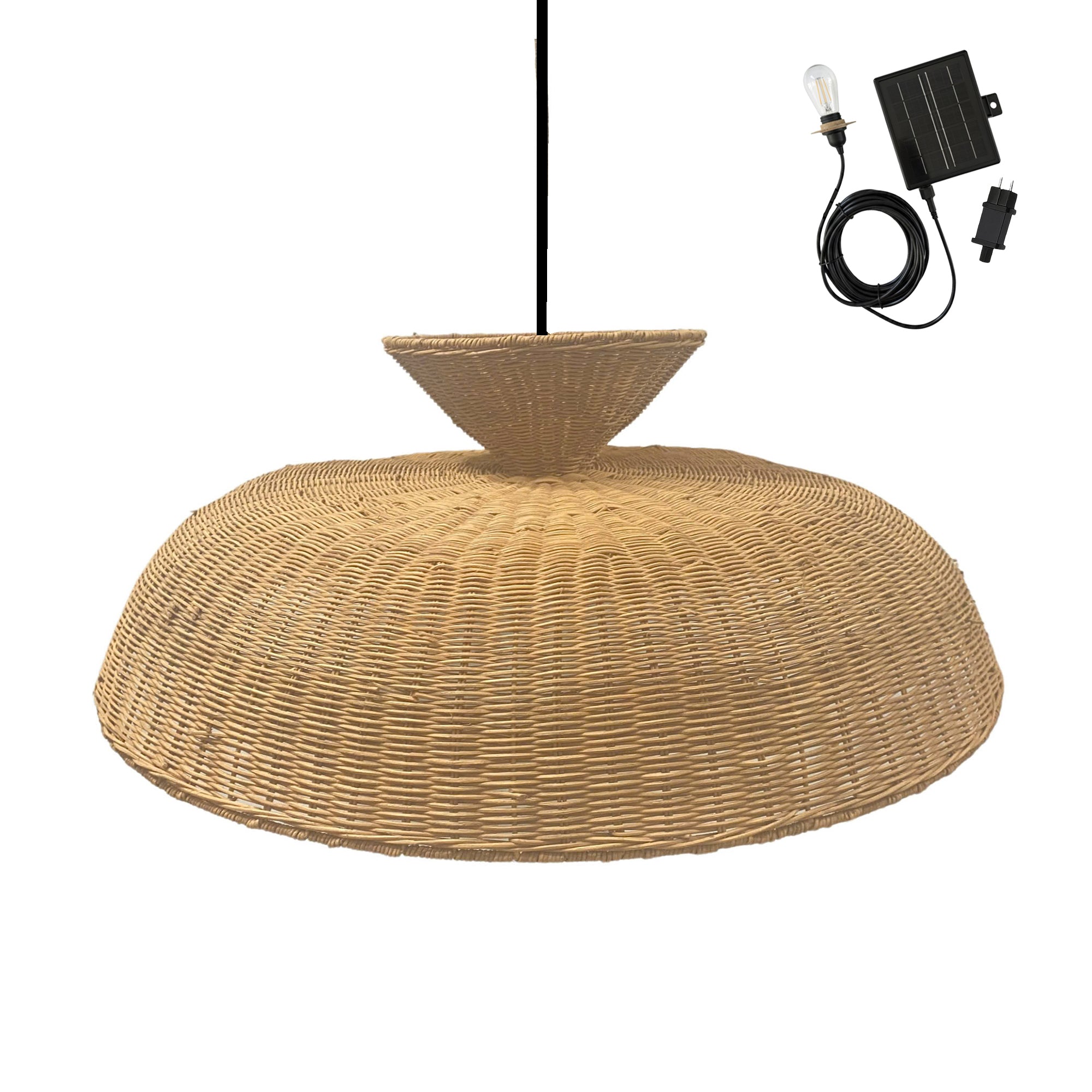 Red Deco Darma Solar suspension rotin naturel 80cm