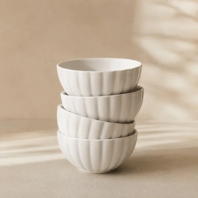 Stokomani Maison lot 4 bols coquillage vaisselle marine