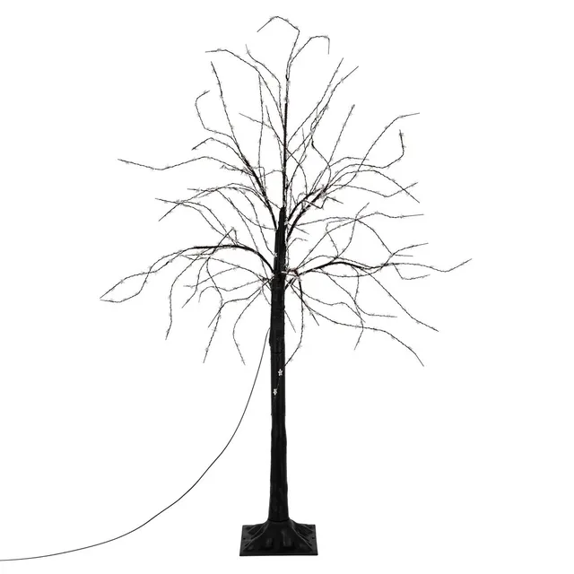 ECD Germany Sapin de Noël LED blanc chaud 120cm extérieur IP44