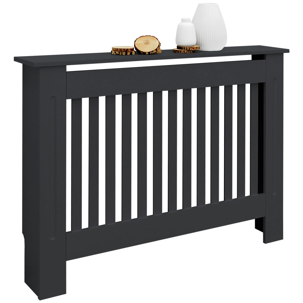 ML-Design cache radiateur 112x19x82 cm anthracite MDF