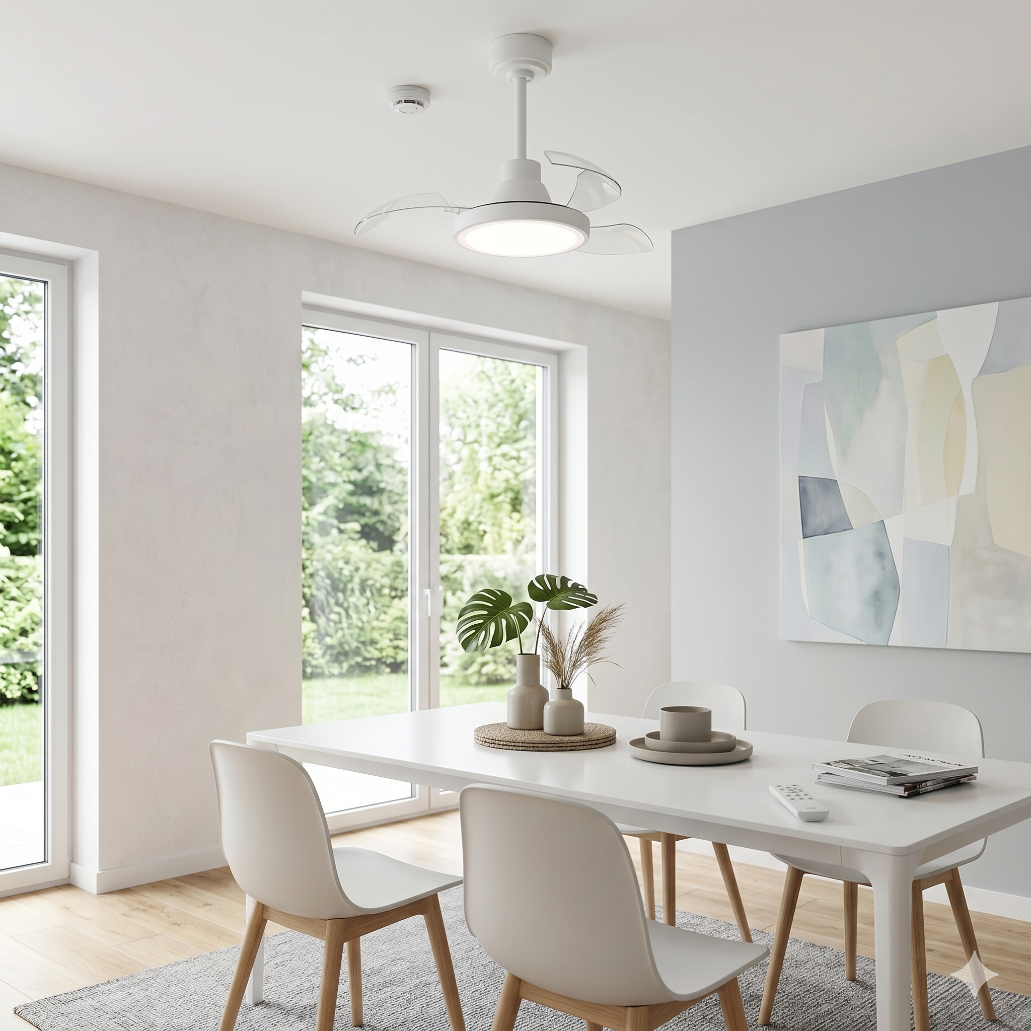 Red Deco Brysea 63cm ventilateur plafond LED 2100lm blanc