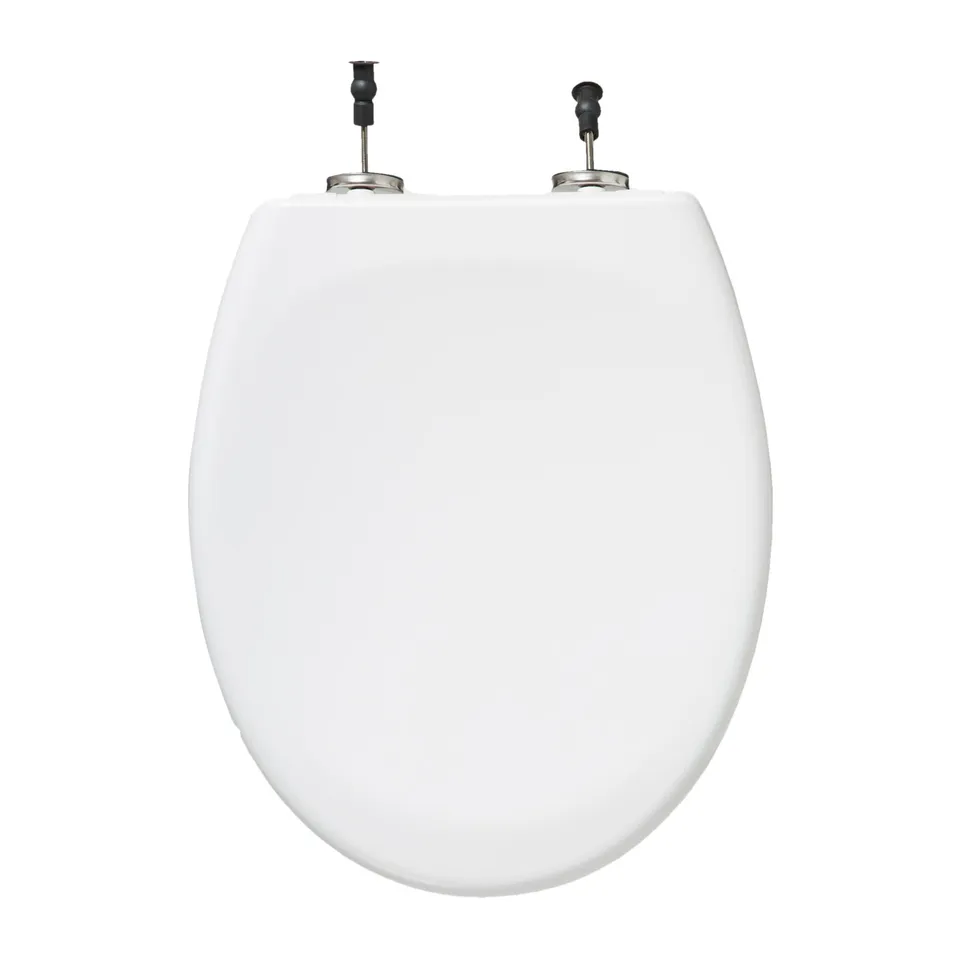 Stokomani Maison Abattant WC blanc antibactérien