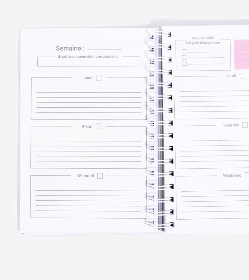 L'avant gardiste Moodtivation planner mensuel 12 mois motivation