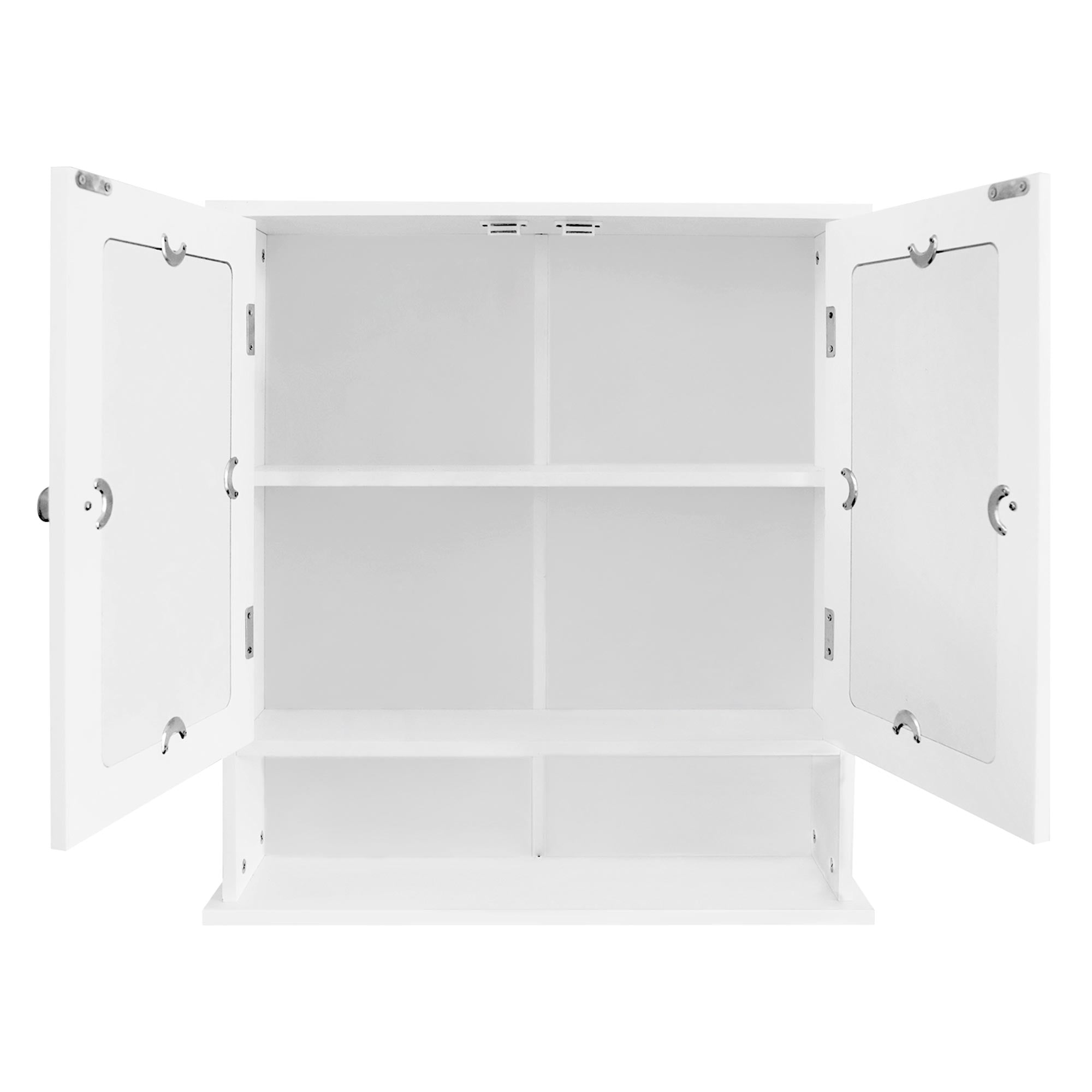 ECD Germany Möbel Armoire Miroir Salle de Bain 56x58 cm Blanc