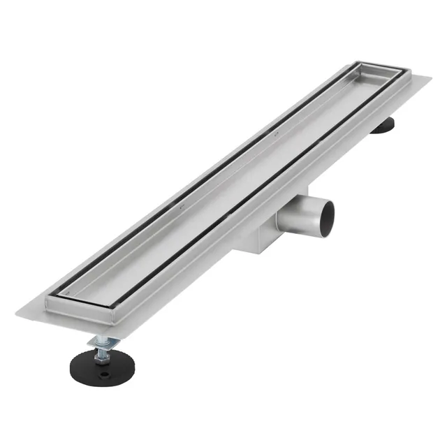 ECD Sanitär LuxeBath caniveau douche inox 70 cm argent