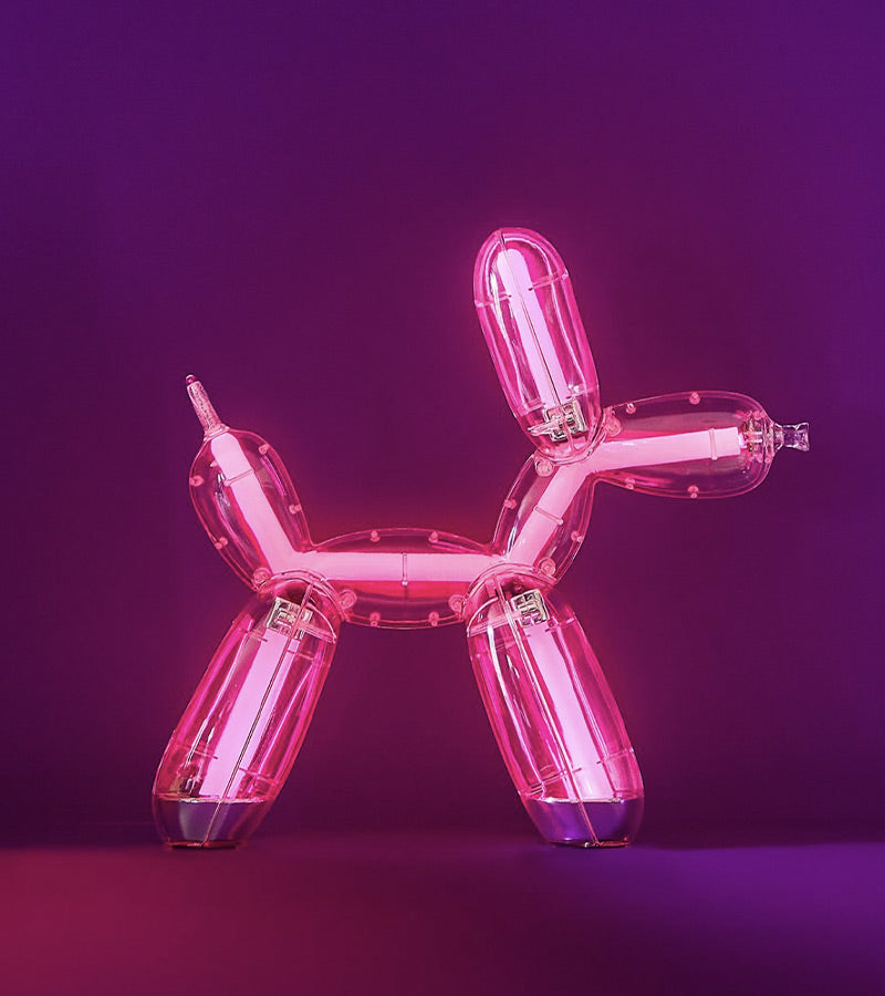 Lexon X Jeff Koons Balloon Dog lampe LED pop art