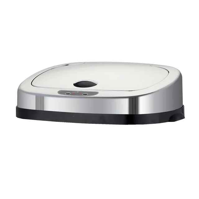 Red Deco Largo couvercle poubelle automatique chrome