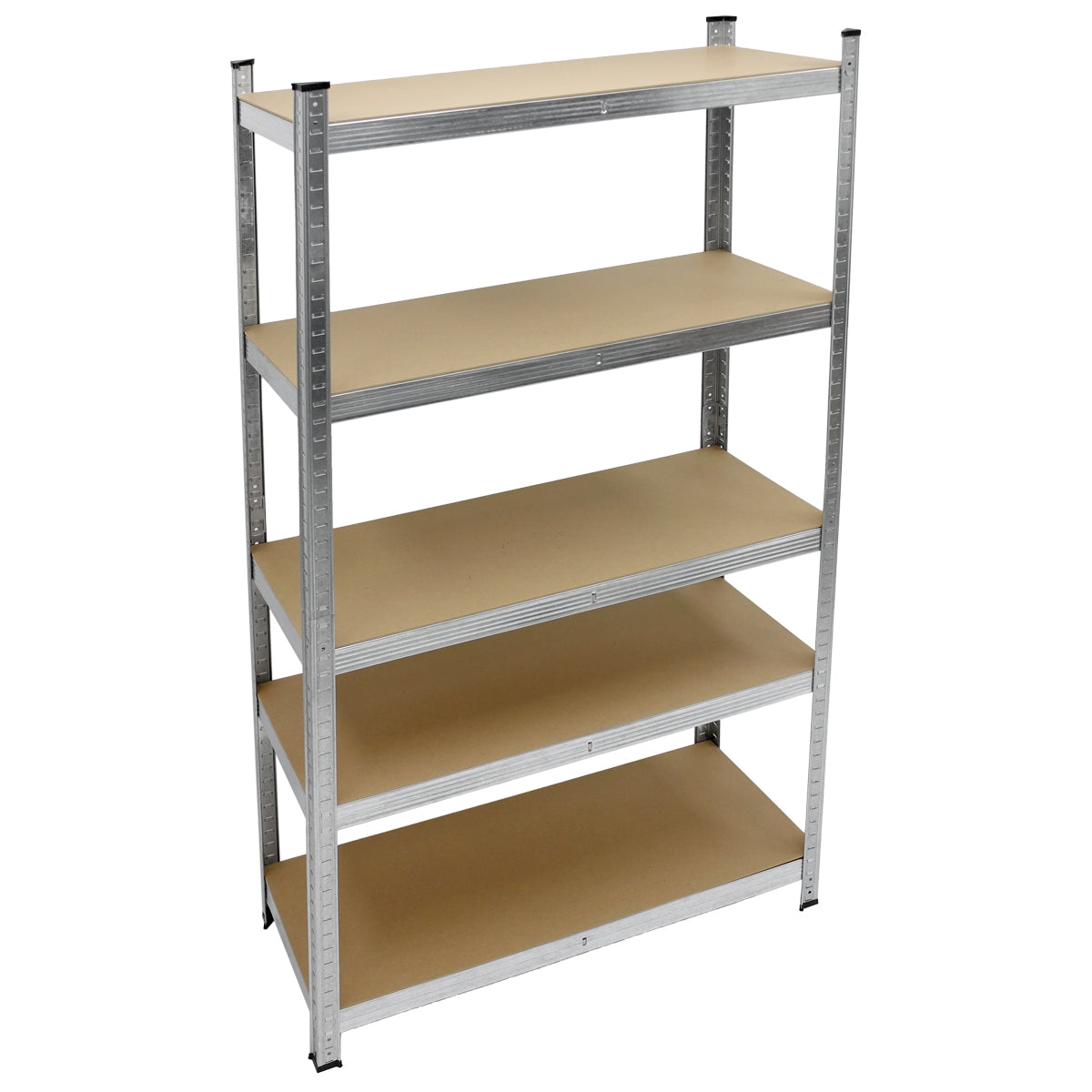 ECD Germany 180x90x40 cm étagère charge lourde argent lot de 2