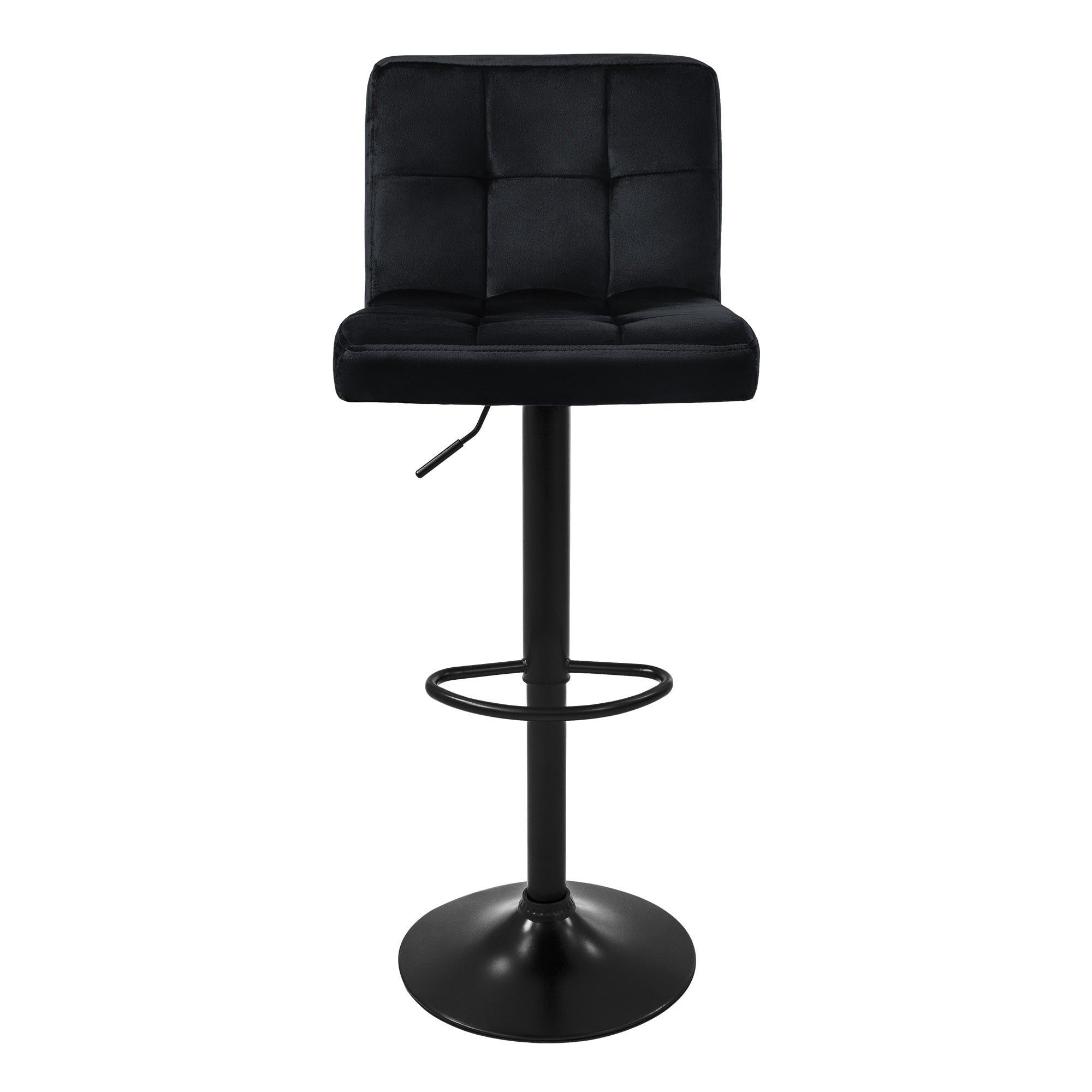 ECD Germany Möbel tabouret de bar velours gris réglable dossier