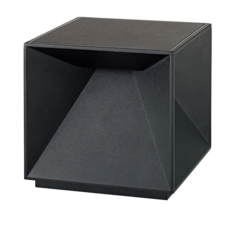 Red Deco Cubox Black lampe table LED 10cm noire