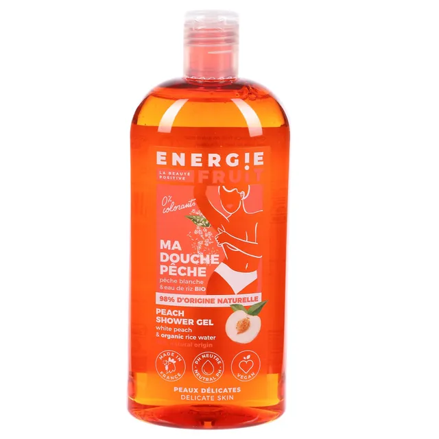Stokomani Gel douche pêche blanche et eau de riz