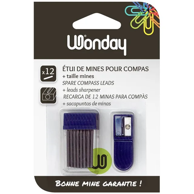 Safe Tool 12 mines rechange + taille-mine crayon