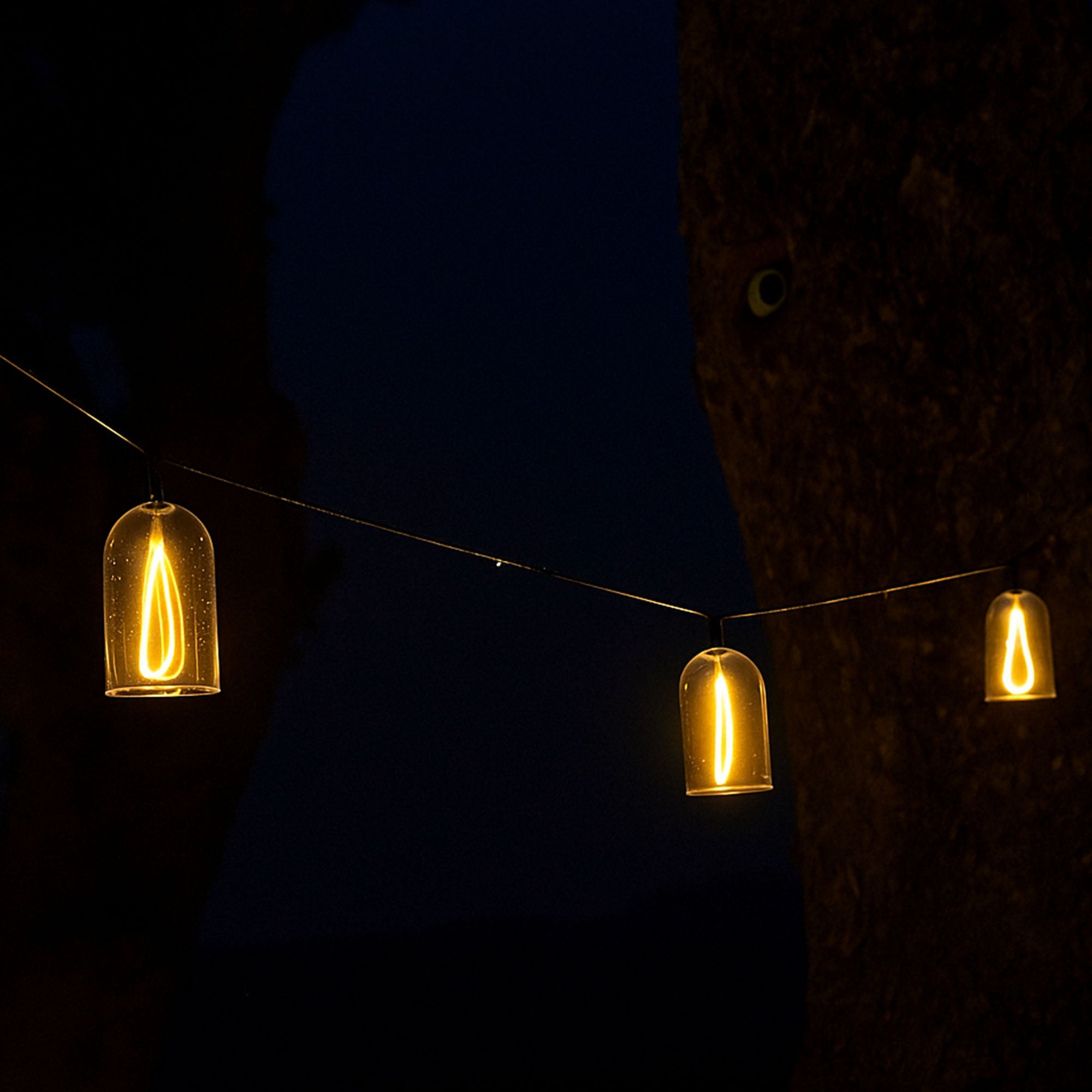Red Deco Glow Light guirlande lumineuse 15m 8 cloches raccordable