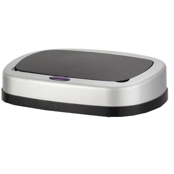 Red Deco Majestic 58L couvercle poubelle automatique silver