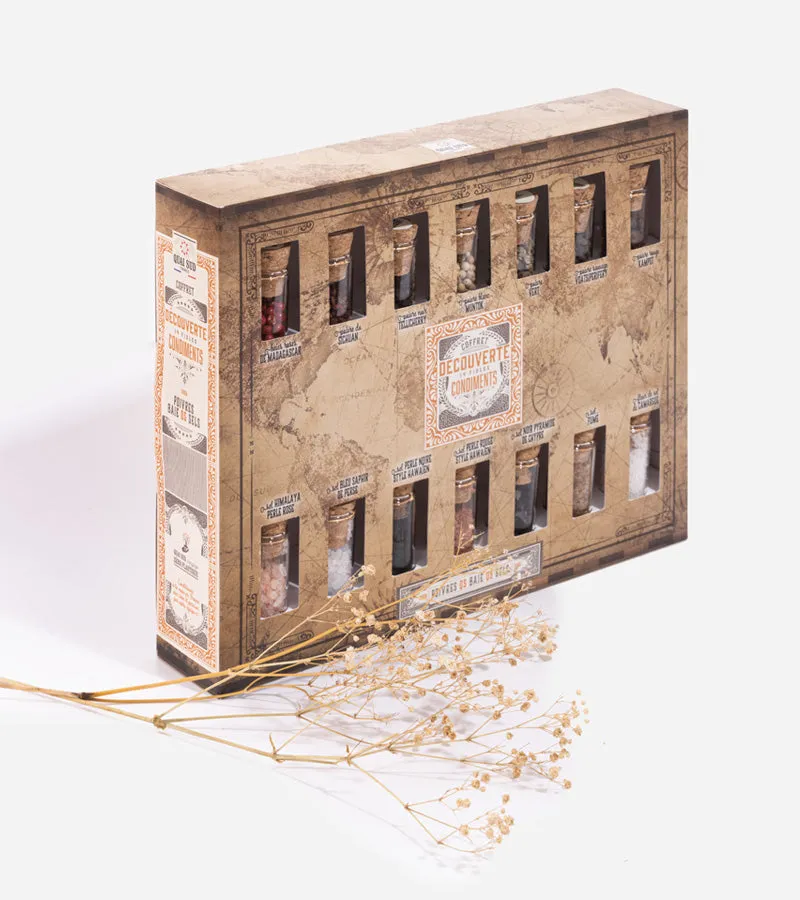 L'avant gardiste Coffret poivres baies sels cuisine