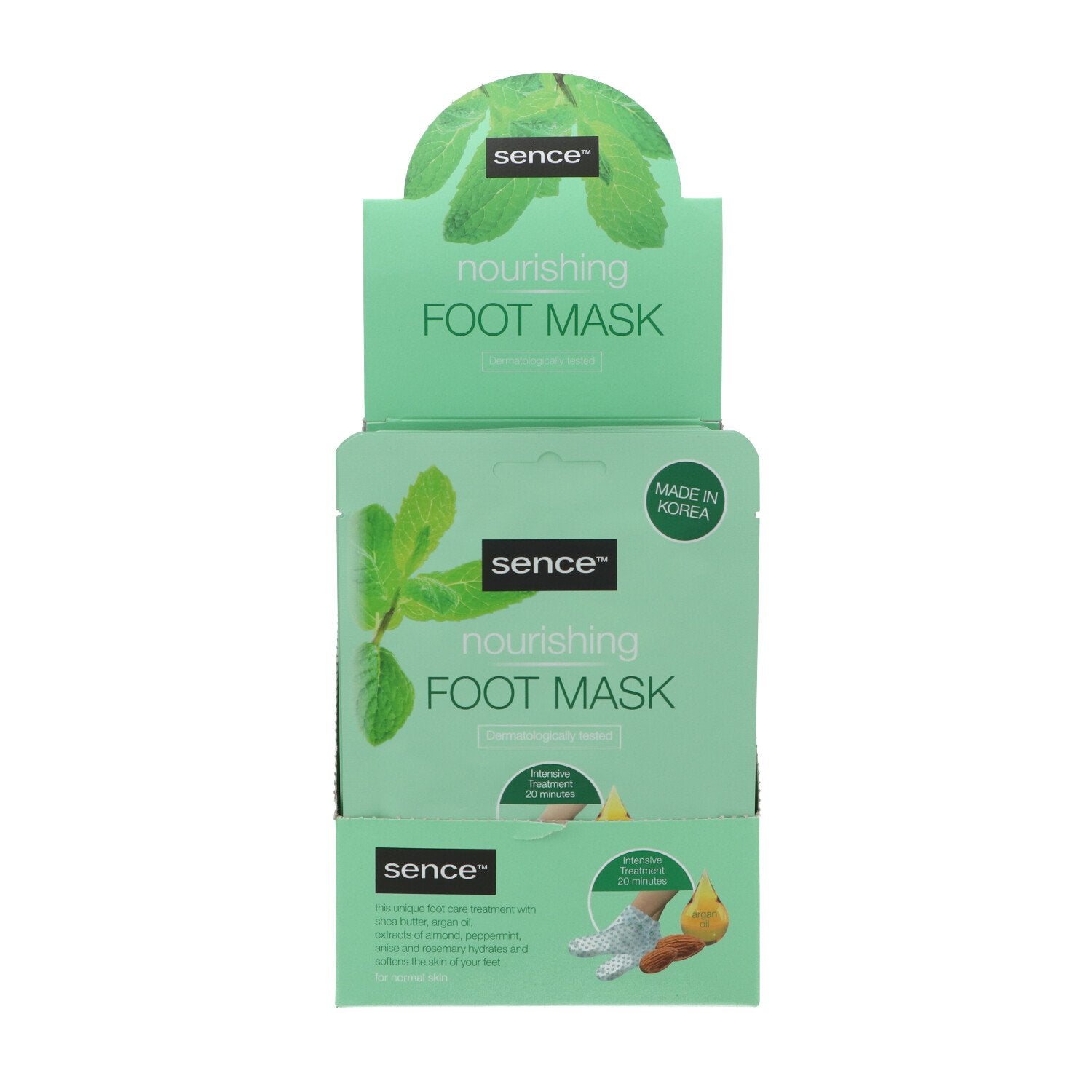 Sence Masque nourrissant pieds chaussettes argan