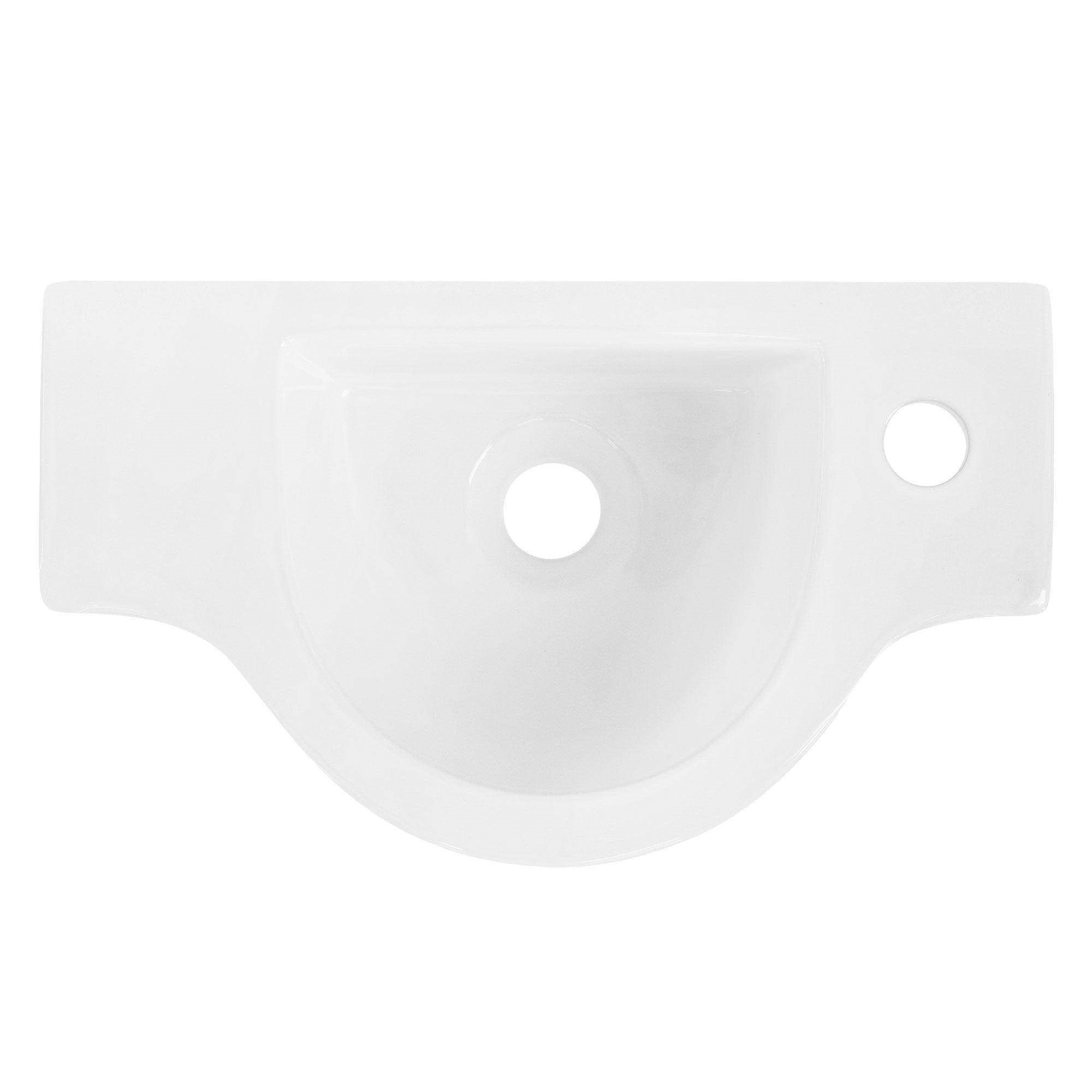 ECD Germany Sanitär Vasque blanche 44,5 cm céramique sans trop-plein