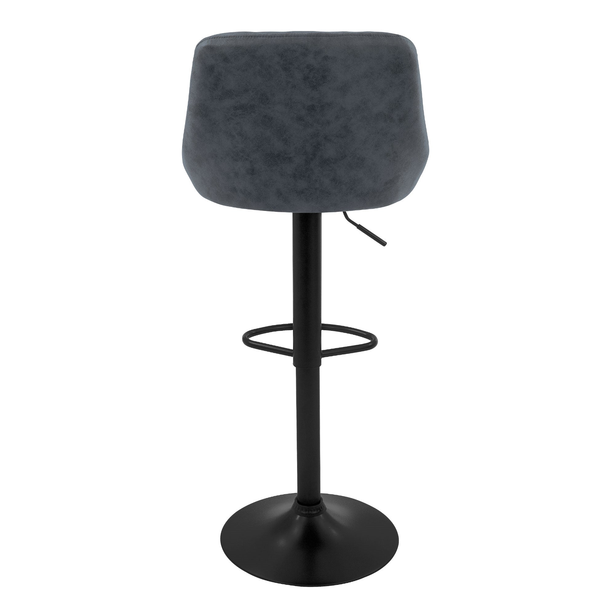 ECD Germany ML-Design tabouret de bar lot de 2 anthracite 62-82 cm