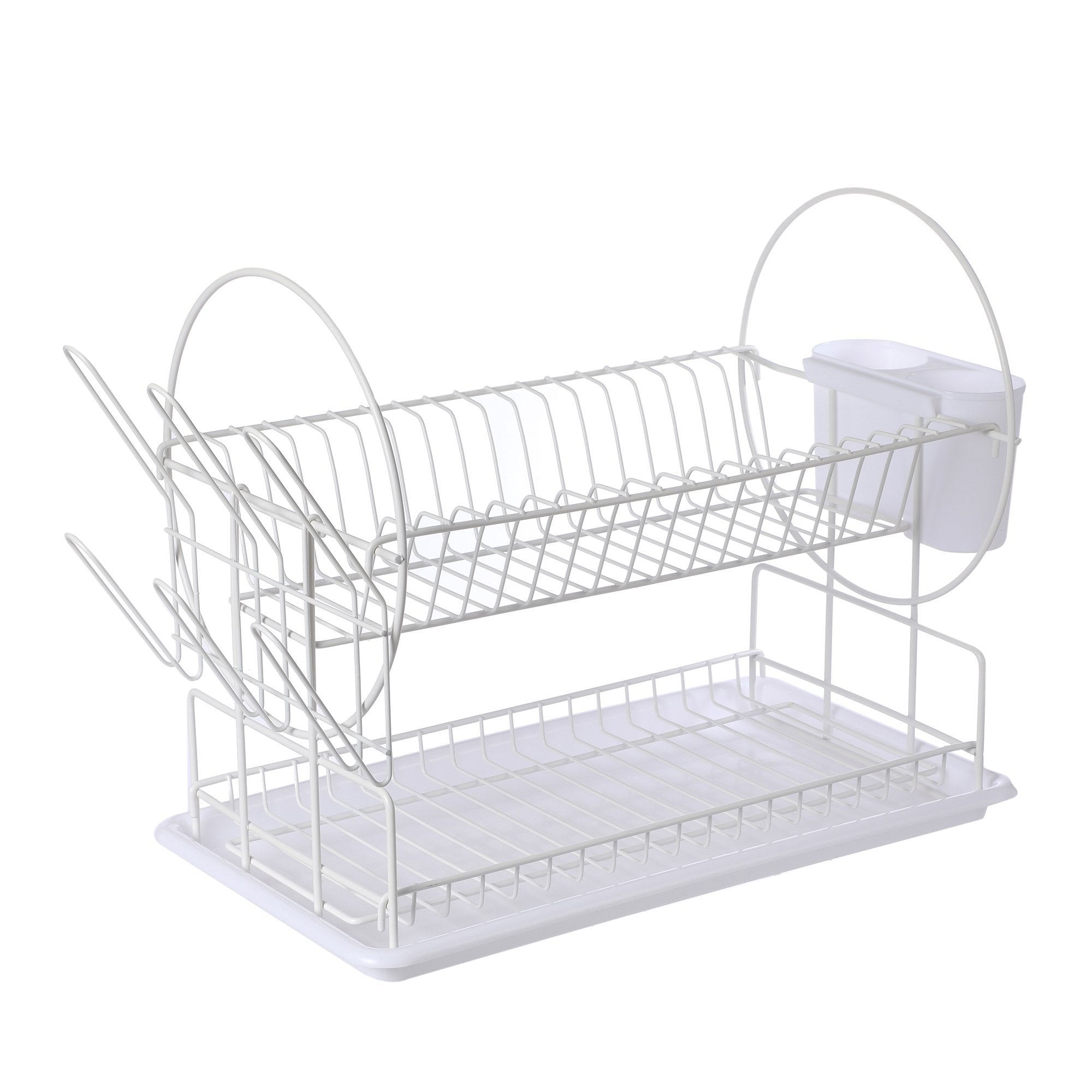 Stokomani Maison égouttoir 2 étages blanc cuisine