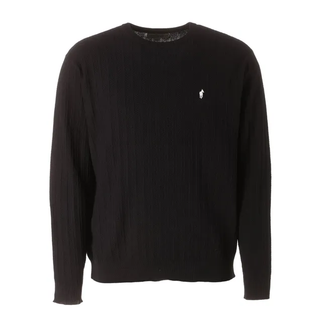 Stokomani Mode pull mini torsade bleu marine taille L