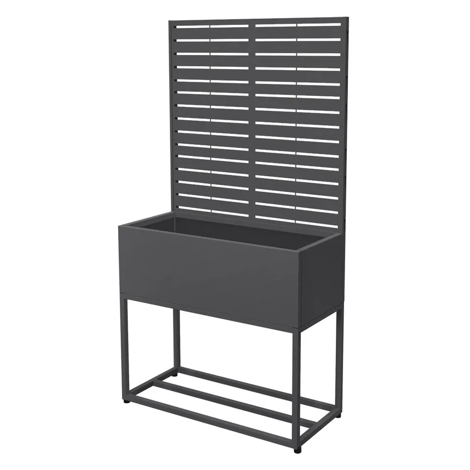 ML-Design range-bûches jardinière 90x170 cm anthracite